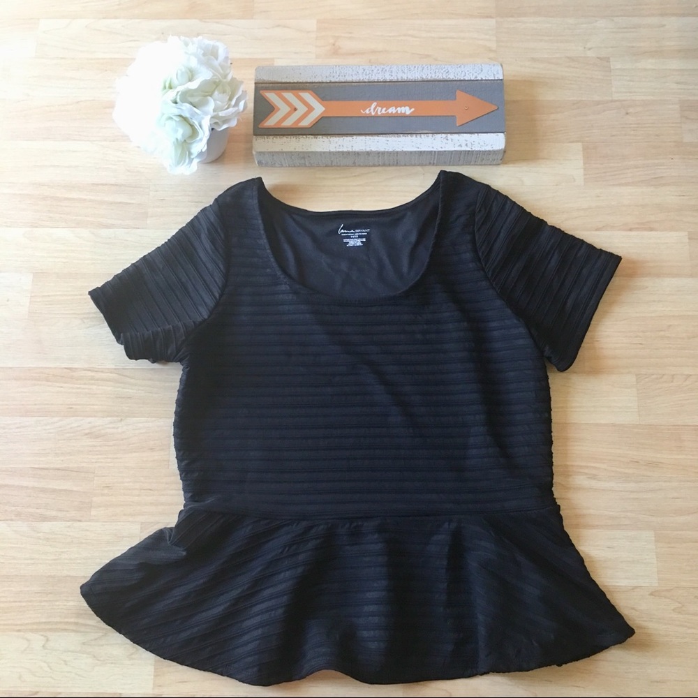 Lane Bryant Peplum Top Size 14/16